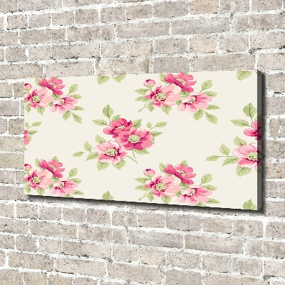 Bild auf leinwand Blumenmuster