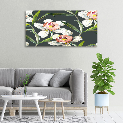 Wandbild Blumenmuster