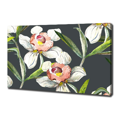 Wandbild Blumenmuster