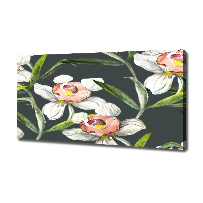 Wandbild Blumenmuster