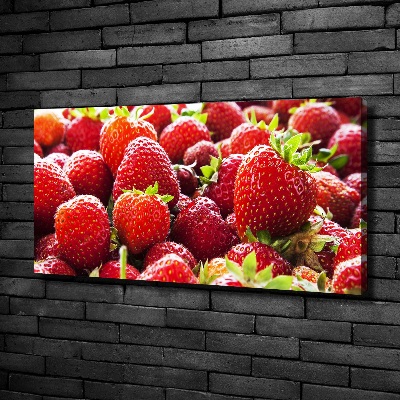 Bild auf leinwand Erdbeeren