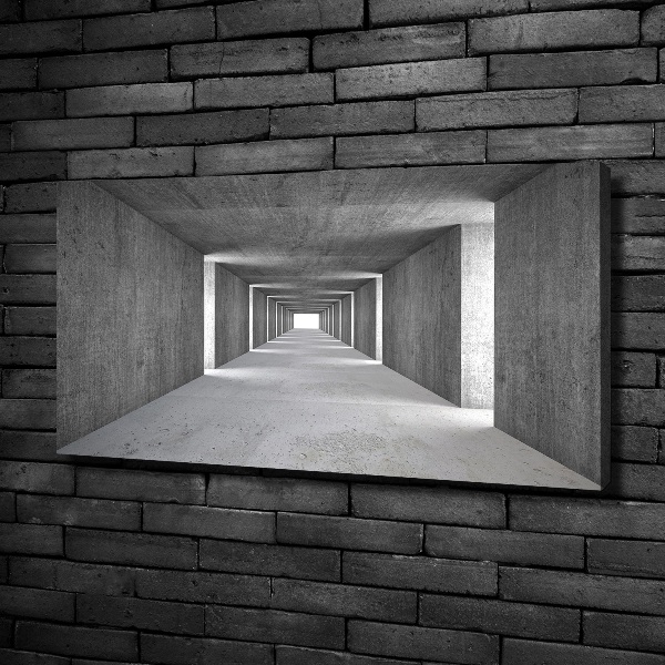 Wandbild Betontunnel