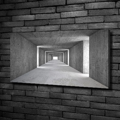 Wandbild Betontunnel