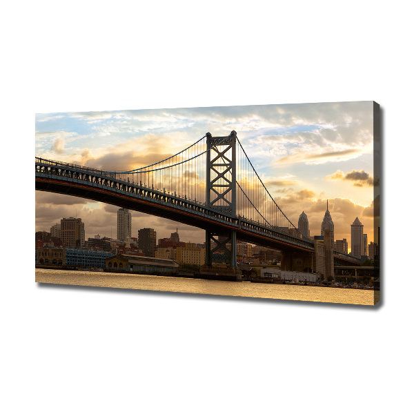 Wandbild Philadelphia-Brücke