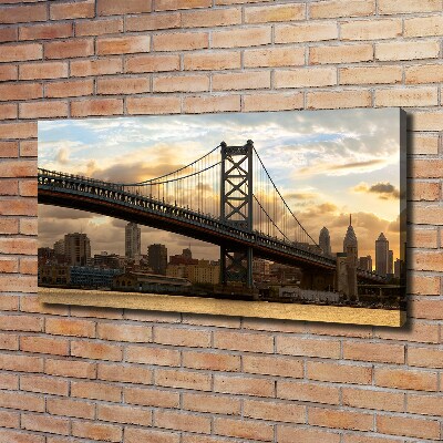 Wandbild Philadelphia-Brücke