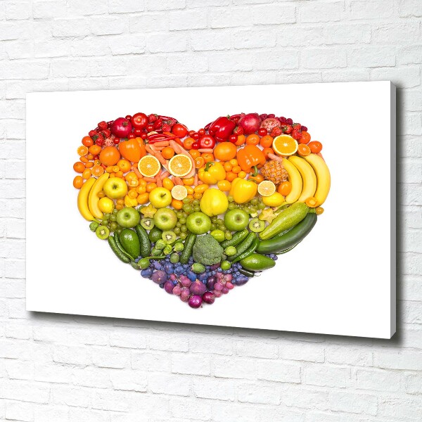Bild auf leinwand Gemüseherz