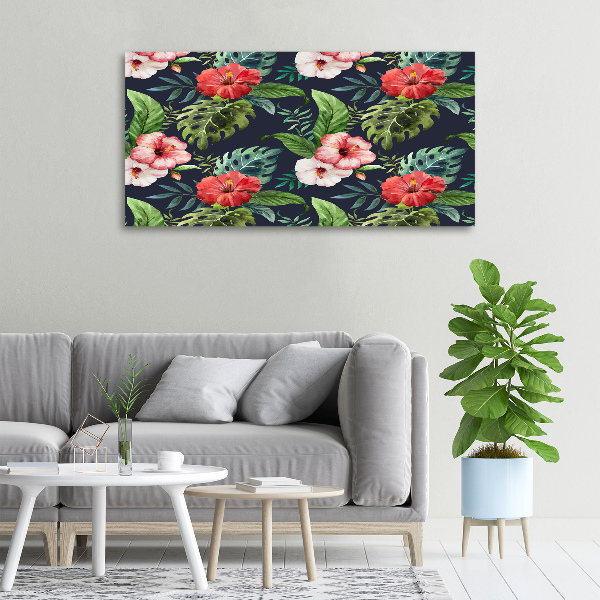 Bild auf leinwand Tropische Blumen