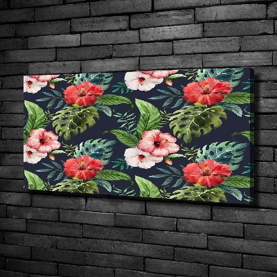 Bild auf leinwand Tropische Blumen