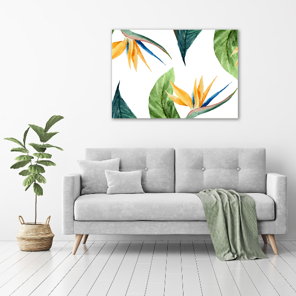 Wandbild Tropische Blumen
