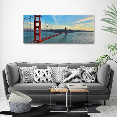Bild auf leinwand San Francisco Brücke