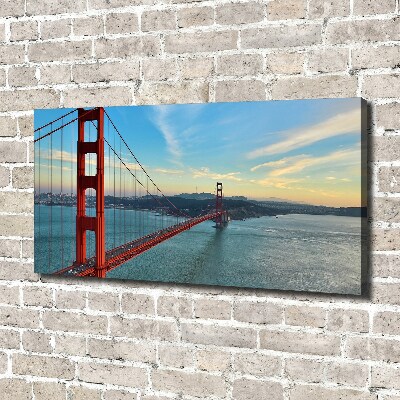 Bild auf leinwand San Francisco Brücke