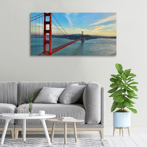 Bild auf leinwand San Francisco Brücke