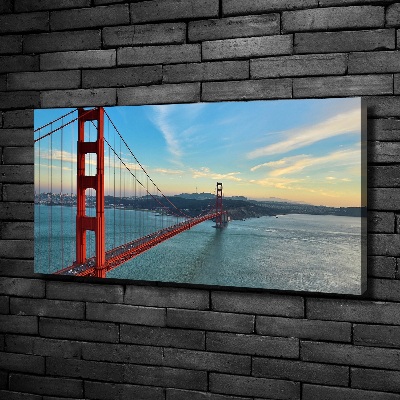 Bild auf leinwand San Francisco Brücke