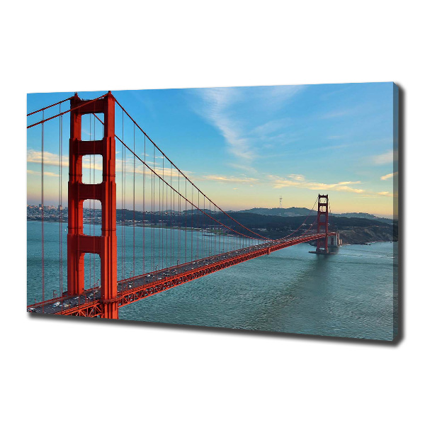 Bild auf leinwand San Francisco Brücke