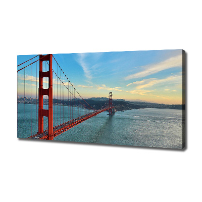 Bild auf leinwand San Francisco Brücke