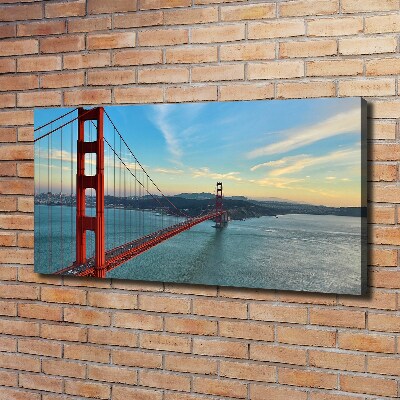 Bild auf leinwand San Francisco Brücke