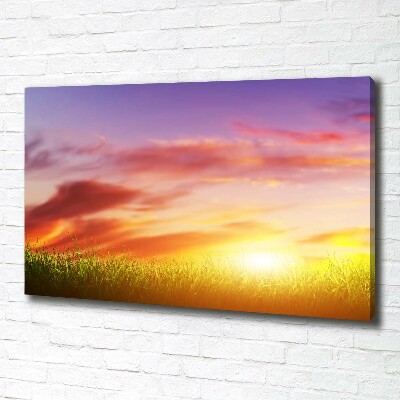 Wandbild Sonnenuntergang