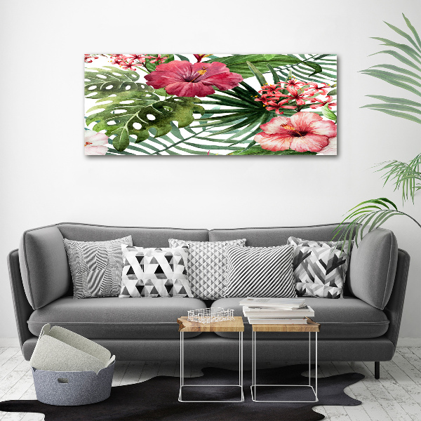 Bild auf leinwand Tropische Blumen