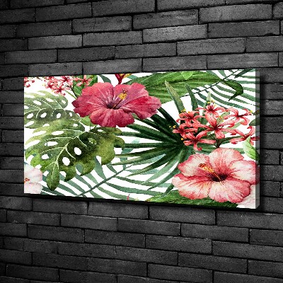 Bild auf leinwand Tropische Blumen