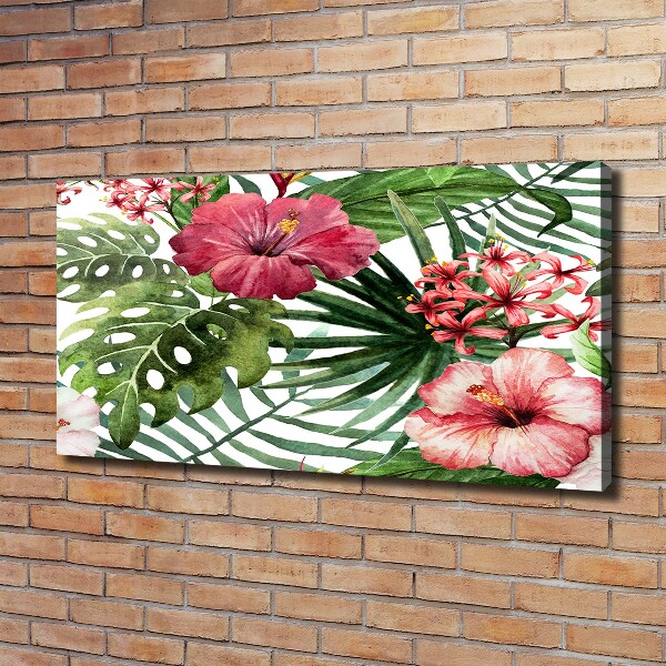 Bild auf leinwand Tropische Blumen