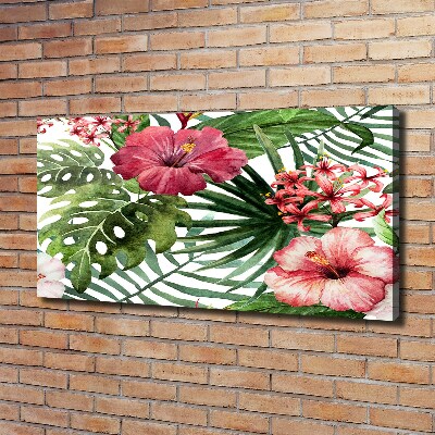 Bild auf leinwand Tropische Blumen
