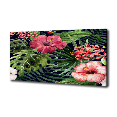Wandbild Tropische Blumen