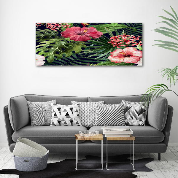 Wandbild Tropische Blumen