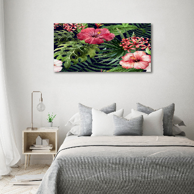 Wandbild Tropische Blumen