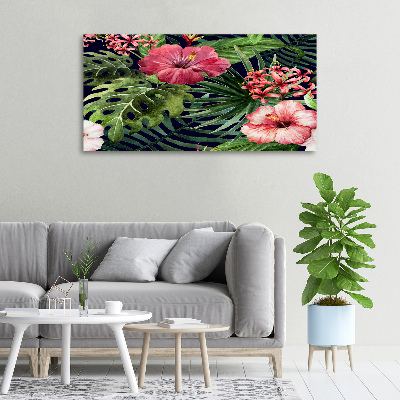 Wandbild Tropische Blumen