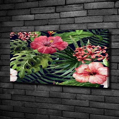 Wandbild Tropische Blumen