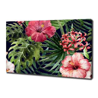 Wandbild Tropische Blumen