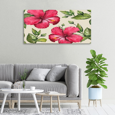 Bild auf leinwand Rosa Hibiskus