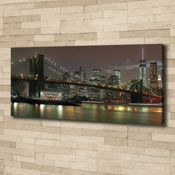 Bild auf leinwand New York bei Nacht