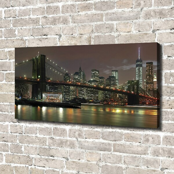 Bild auf leinwand New York bei Nacht