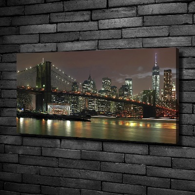 Bild auf leinwand New York bei Nacht