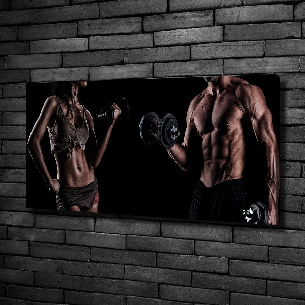 Bild auf leinwand Muskelaufbau