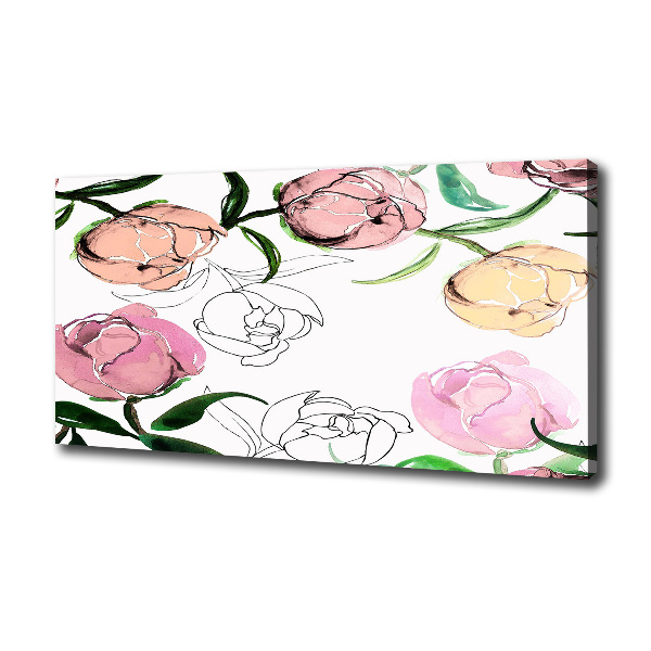 Wandbild Pfingstrosenknospen