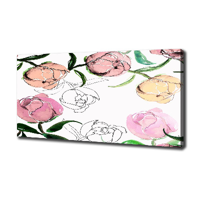 Wandbild Pfingstrosenknospen