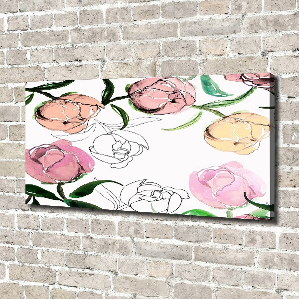 Wandbild Pfingstrosenknospen