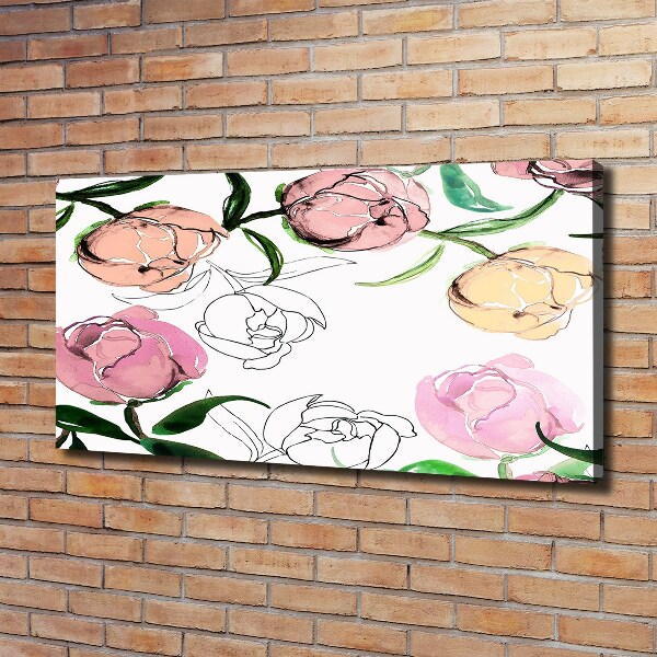 Wandbild Pfingstrosenknospen