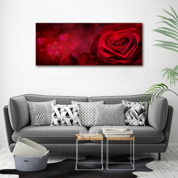 Fotobild Herz aus roter Rose