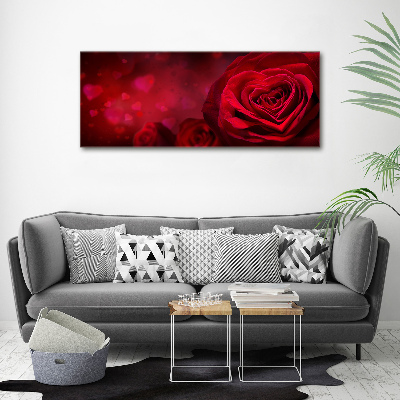 Fotobild Herz aus roter Rose
