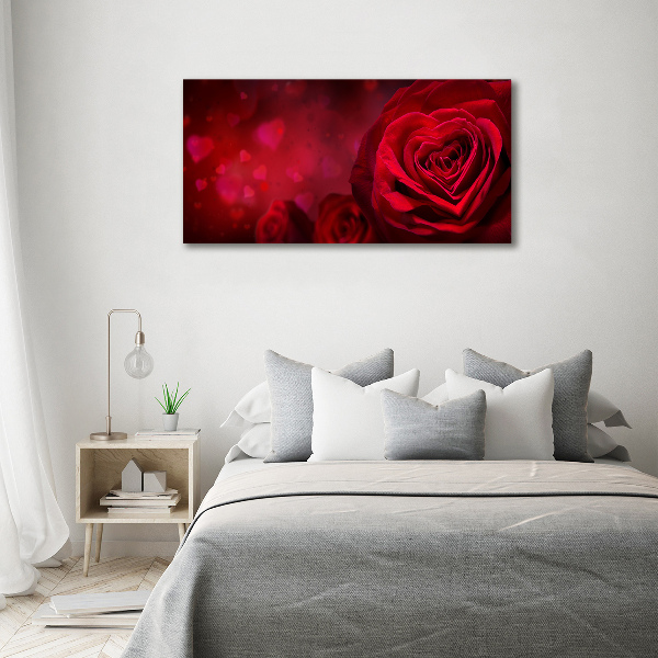 Fotobild Herz aus roter Rose