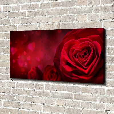Fotobild Herz aus roter Rose