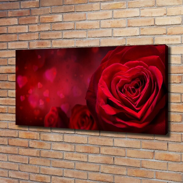Fotobild Herz aus roter Rose