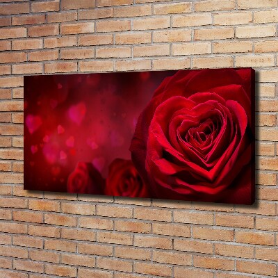 Fotobild Herz aus roter Rose