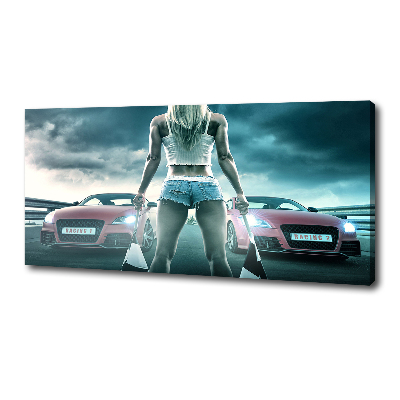 Bild auf leinwand Der Start des Rennens