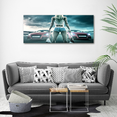 Bild auf leinwand Der Start des Rennens