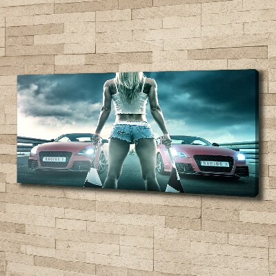 Bild auf leinwand Der Start des Rennens