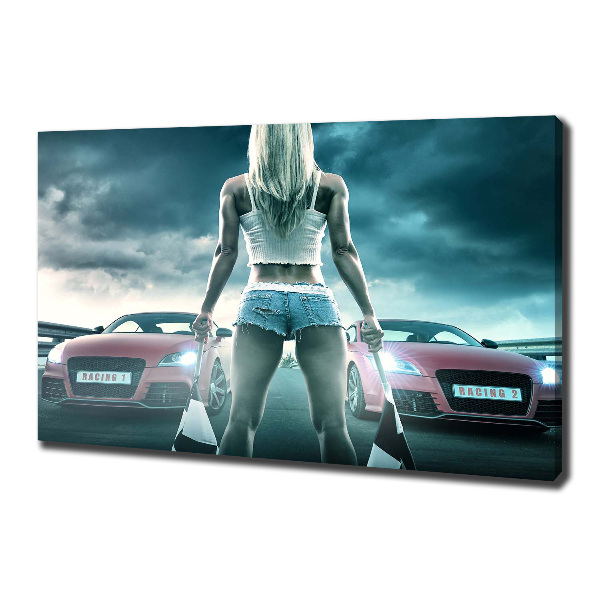 Bild auf leinwand Der Start des Rennens